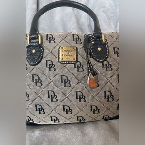 Dooney & Bourke Black and Cream Satchel